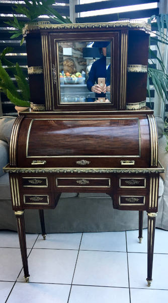 Petit bureau à cylindre époque Napoléon III